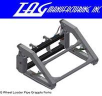 TAG Pipe Grapple Forks for Wheel Loaders