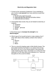 It covers over 70% of the planet, with marine plants supplying up to 80% of our oxygen,. Electricity And Magnetism Quiz Q S Ht Teaching Resources