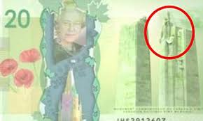If you look at it right, the back is the two towers, and the front is the pentagon. Canada S New 20 Dollar Bill Has Naked Women And The Twin Towers On It Daily Mail Online