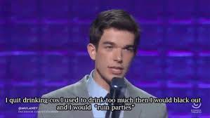 How can i ever thank you, @mulaney, my new friend who i already miss talking to! Blackout Stand Up Comedy John Mulaney Gif Find On Gifer