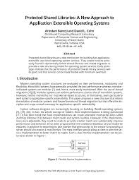 Pdf Protected Shared Libraries A New Approach To Application Extensible Operating Systems