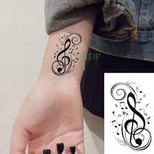 These tattoos are becoming increasingly popular among men and women around the world, who simply love them for their aesthetic value as well as their ability to express the love and appreciation for this soulful form of art. Waterproof Temporary Tattoo Sticker Black Musical Note Music Tatto Flash Tatoo Fake Arm Hand Body Tatouage For Men Women Kids Temporary Tattoos Aliexpress