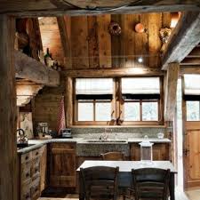 Deco Cuisine Chalet Rustique Log Cabin Interior Cabin Interior Design Cabin Interiors