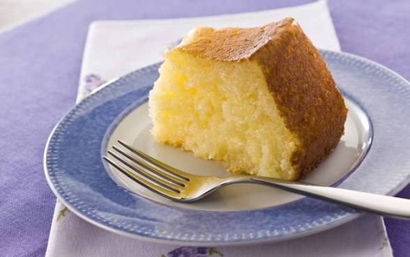 Fatia de bolo de tapioca