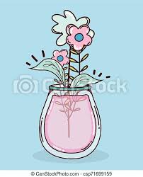 To do this i simply used the same colors i used for the stem. Bouquet Flowers In Mason Jar Cute Drawing Vector Illustration Graphic Design Canstock