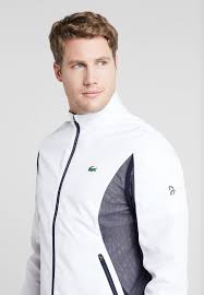 Find great deals on ebay for lacoste novak djokovic. Lacoste Sport Tennis Jacket Djokovic Training Jacket White Navy Blue White Zalando De