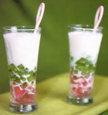 Minuman bersoda aroma jeruk, secukupnya. Resep Rainbow Jelly Yoghurt Hobimasak Info