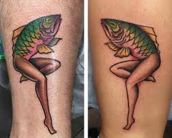 Design press features enchanting and alluring tattoo ideas for you to choose from. My Future Wife And I Got Matching Reverse Mermaid Tattoos For My Birthday Which Is Also Talk Like A Pirate Day Dan Mcwilliams At Studio City Tattoo In Studio City Ca Knocking