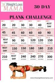 The 30 Day Plank Challenge With A Free Printable 30 Day