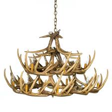 Whitetail Deer 24 Antler Chandelier Cast Horn Designs