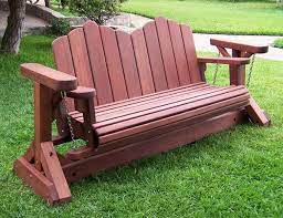 Redwood Glider Swing Bench Heavy Duty Outdoor Pallet Projects Pallet Furniture Outdoor Wooden Pallet Furniture