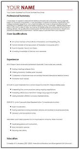 Resume format pick the right resume format for your situation. View Our Senior International Relations Specialist Cv Example