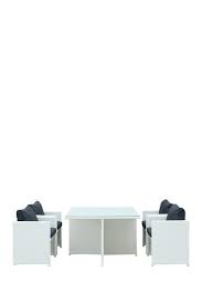 On Hautelook Modway Nestle Dining Table And Four Chair Tuck Away Set White Black Dining Table Outdoor Living Space Design