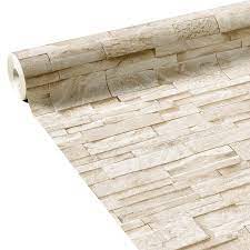 Le réalisme époustouflant de ce papier peint permet de profiter du mur effet parement sans la contrainte de la pose. Papier Peint Intisse Parement Coloris Beige Pierre Beige Calcaire Papier Peint 4murs