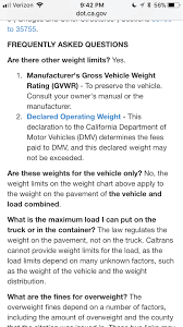 California Weight Laws Ford F150 Forum Community Of Ford