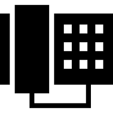 office telephone with cable free icon of strong glyph set icon icons