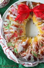 (makes 1 wreath, about 12 inches in diameter). Christmas Wreath Bread Jenny Can Cook Recipe Bread Wreath Christmas Wreath Bread Recipe Recipes