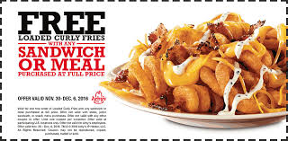 Pinned December 2nd Free Loaded Curly Fries With Your Sandwich At Arbys Thecouponsapp Curly Fries Beef Sandwich Meals