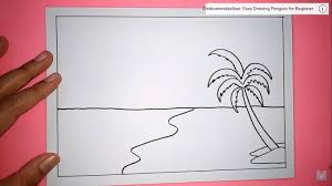 12 Langkah Cara Menggambar Pemandangan Pantai Anak Kecil Juga Bisa Dailysia