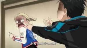 Victor lets his forehead rest against yuuri's shoulder, and lets out a sigh. Yuri Hugs Everyone Funny Yuri On Ice Scene Youtube