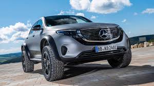 In Pictures Mercedes Benz Unveils Electric Eqc 4x4 Squared Concept
