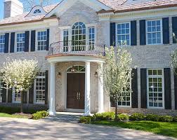 Beautiful House Front With Rounded Front Portico Scott Renken Design Colonial Exterior Home Exterior Makeover House Exterior