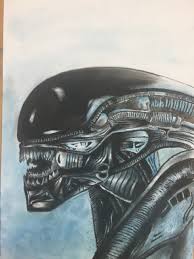 This tutorial shows the sketching and drawing steps from start to finish. Artstation Xenomorph Head Study Daniel Konotop