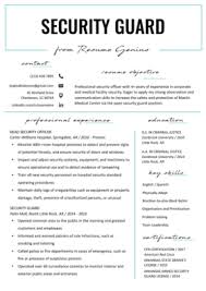 A job application letter is the first step to initiate the job application process. Security Guard Cover Letter Resume Genius