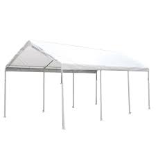 Carport, portable garage, party tent ; King Canopy Hercules 10 Ft W X 20 Ft D Steel Canopy Hc1020pc The Home Depot