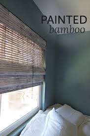 It's better to do a light coat, then recoat if necessary. Paint It All White Someday I Ll Learn Bamboo Blinds Diy Painted Bamboo Bamboo Blinds
