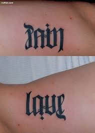 An ambigram is a typographical creation that presents two or more separate words within the same physical space. Best Ambigram Tattoo Maker Segerios Com