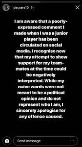 Declan rice's declaration that he was switching international allegiance from ireland to england received a huge response on twitter, some of it angry, a lot of it very funny. Declan Rice Apologises For Using Phrase Associated With Ira As A Teenager