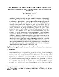 The petition must name the custodian as the respondent and state the facts concerning the applicant's custody and include the legal basis for the request. Doc Settlement Of Matrimonial Disputes In Nigeria Through Alternative Disputes Resolution Docx David Eyongndi Academia Edu