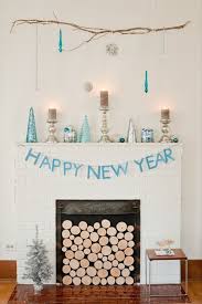 Silver Blue New Year S Eve Party Ideas Holiday Mantel New Years Decorations Newyear