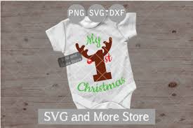 Download My First Christmas Reindeer Number Graphic By Svgandmorestore Creative Fabrica SVG Cut Files