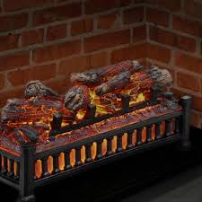 Gaze through the lifelike flames to the back of the firebox, revealing the natural character. Pleasant Hearth 20 In Electric Crackling Log Set Decorative Fireplace Logs Stones Glass Home Hvac Appliances Parts Accessories