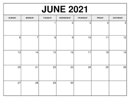 Time and date calendar june 2021. June 2021 Calendar Free Printable Calendar With Holidays In 2021 February Calendar Calendar June Calendar Printables