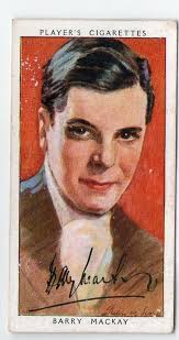 BARRY MACKAY 1938 Player Film Stars 3rd Series #27 Cigarette Card