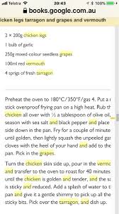 Chicken Legs Grapes Tarragon And Vermouth Jamie Oliver Chicken Jamie Oliver Recipes Jamie Oliver 5 Ingredients