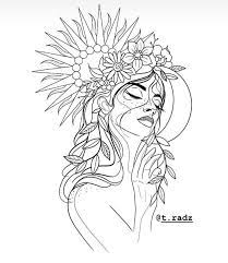 Tattoos Hippie Tattoos Hippie Hipster Drawing Line Art Drawings Hippie Painting