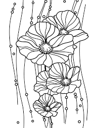 You might also be interested in coloring pages from poppies category. Printable Poppies Flowers Coloring Page For Both Aldults And Kids