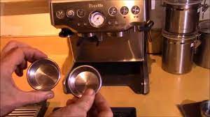 Remove the filter holder from your espresso machine as soon as it stops brewing. Breville Bes870xl Barista Express Filters Explained Youtube