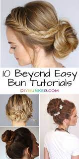 10 Easy Bun Hairstyles That Look Like They Took Effort Easy Bun Hairstyles Hair Bun Tutorial Easy Bun Tutorial