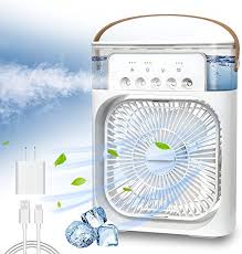 While there isn't a great amount of diy about this anyone can make this diy aircon system. Amazon Com Ntmy Portable Air Conditioner Fan Mini Evaporative Air Cooler With 7 Colors Led Light 1 2 3 H Timer 3 Wind Speeds And 3 Spray Modes For Office Home Dorm Travel White Appliances
