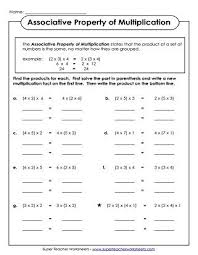 The six properties of multiplication are closure property, commutative. Properties Of Multiplication Worksheets Associative Property Properties Of Multiplication Distributive Property Of Multiplication