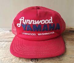 Vtg 80s Lynnwood Yamaha Washington Mesh Trucker Hat Usa Snapback Baseball Cap Baseballcap Man Cap Mesh Trucker Hat Hats