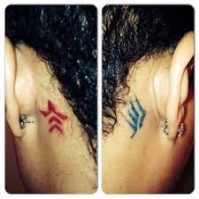 New Ink My Mass Effect Renegade Paragon Tattoos By Al Blue Lotus Tattoo Madison Wi Mass Effect Tattoo Tattoos Body Art Tattoos