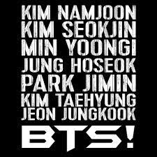 Die sieben gesichter hinter dem phänomen · name: Bts Fan Chant Army Fanchant Kim Namjoon Kim Seokjin Min Yoongi Jung Hoseok Park Jimin Kim Taehyung Jeon Jungkook Kpop By M3g4merch Redbubble