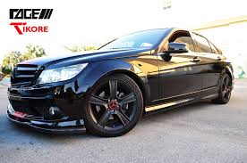 Black Mercedes Benz W204 With Subtle Red Trim Mercedes C300 Custom Mercedes Benz Mercedes