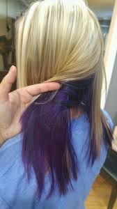 Brown blonde hair light brown hair brown hair colors brunette hair blue peekaboo highlights burgundy hair. Black Hair With Purple Highlights Underneath Novocom Top